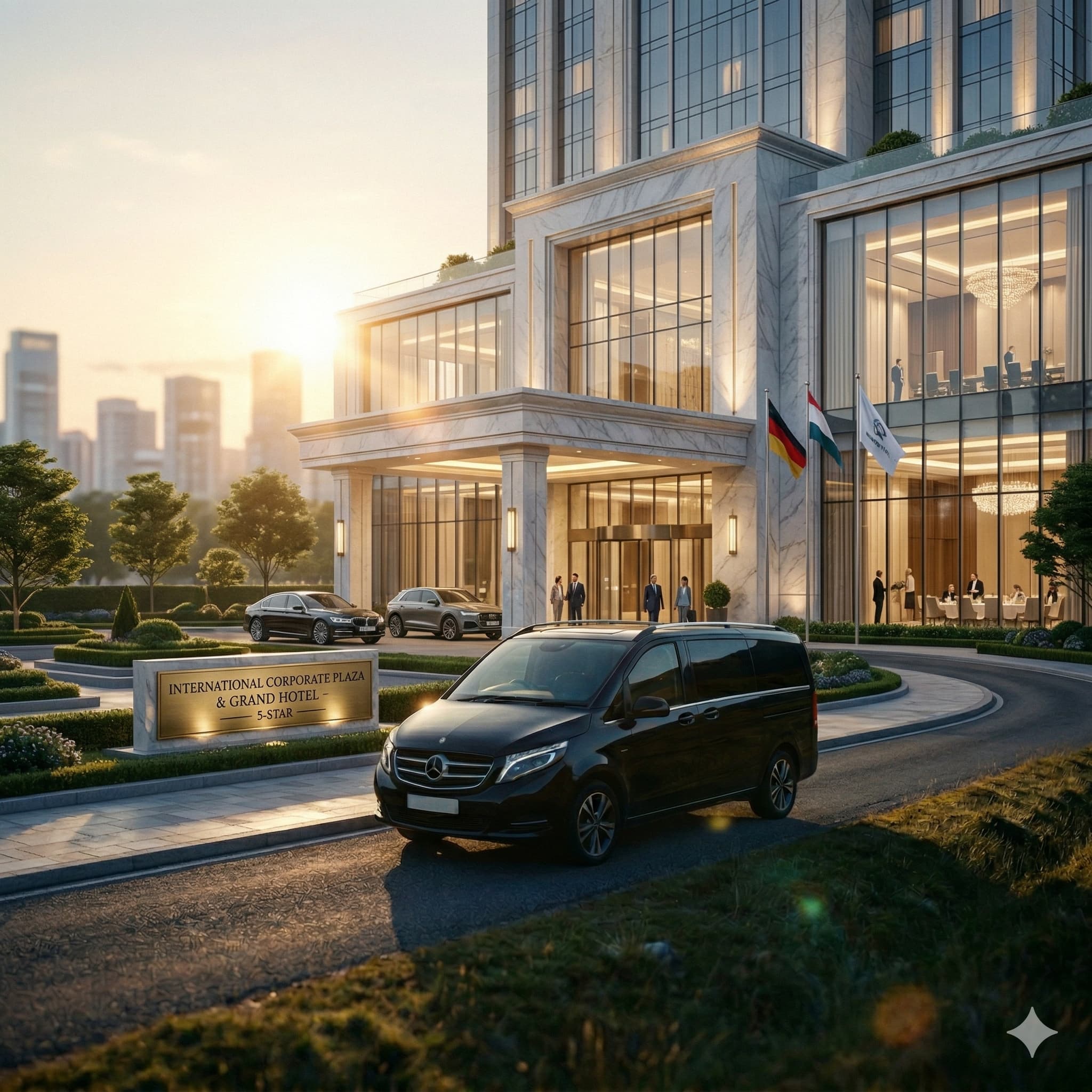 Mercedes Corporate Hotel Pickup - Luxury Airport Transfer