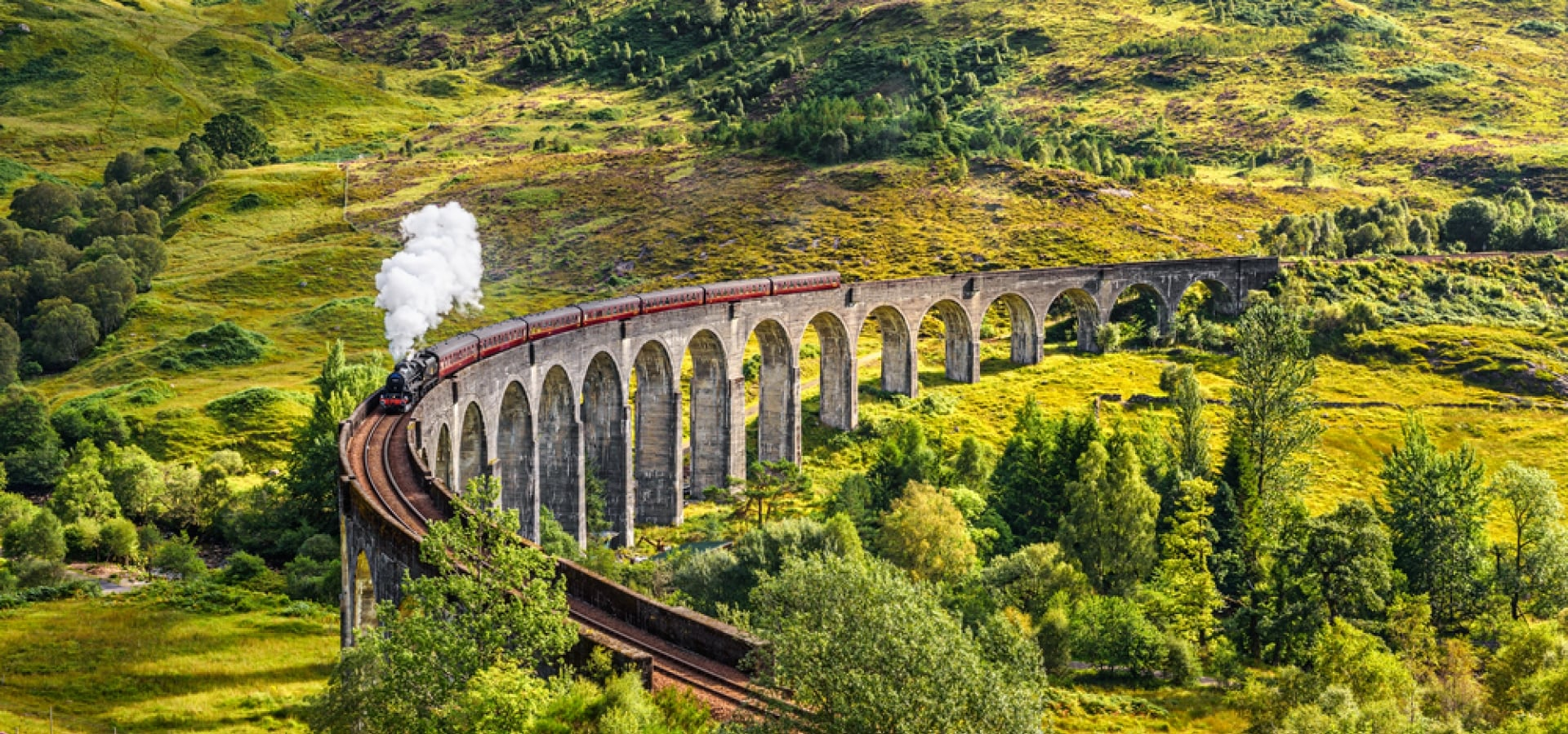 Glenfinnan Viaduct Jacobite Steam Train