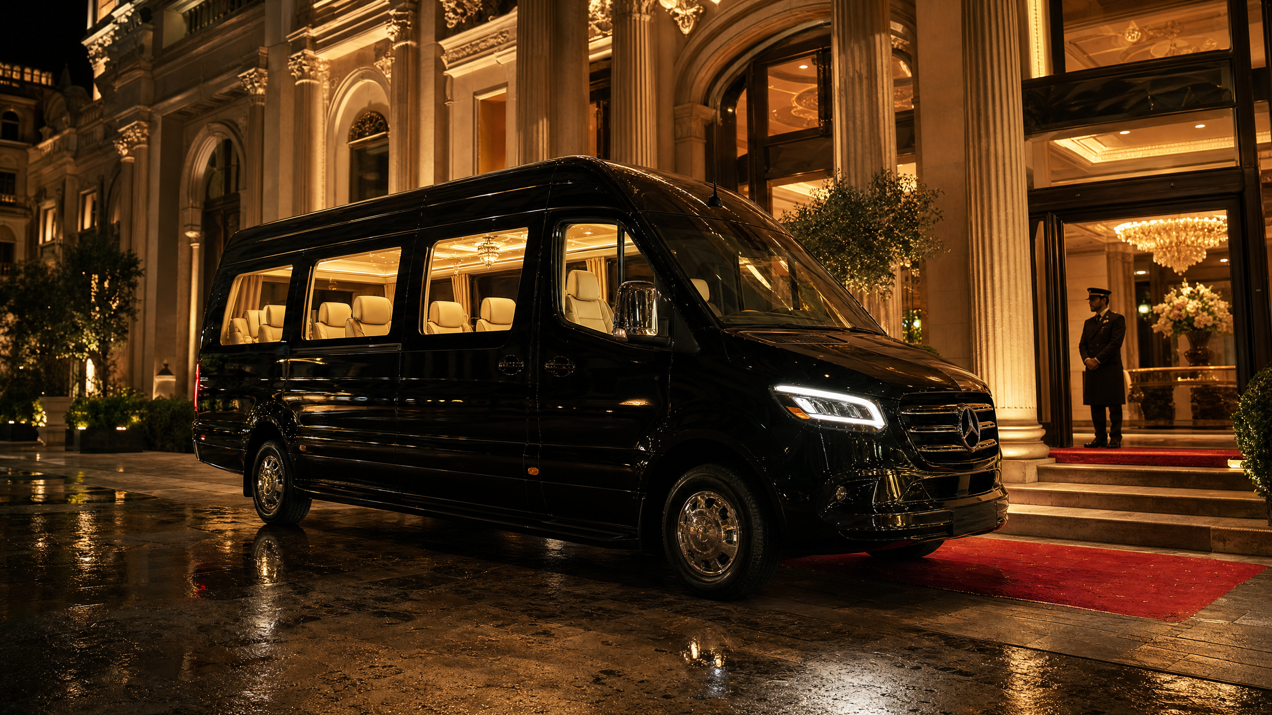 Mercedes corporate hotel pickup